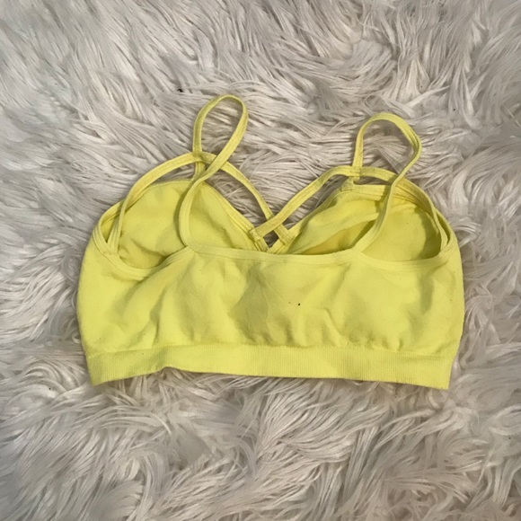 LF Love Mar Bandeau Strappy Criss Cross Yellow - Picture 2 of 3